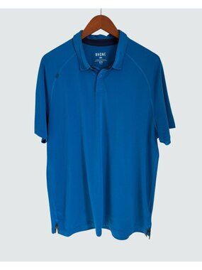 Rhone Blue XL Raglan Activewear Shirt Polyester Blend Lightweight & Breathable M